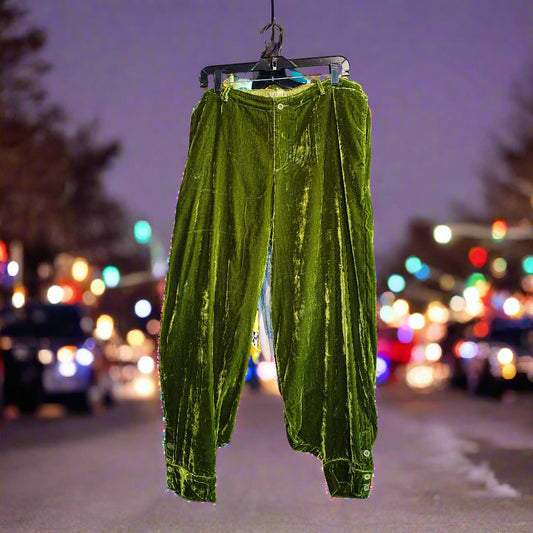Luxurious Green Velvet Pants