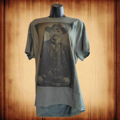 Vintage Gunslinger Portrait T-Shirt