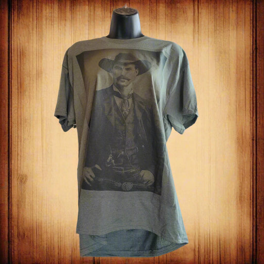 Vintage Gunslinger Portrait T-Shirt