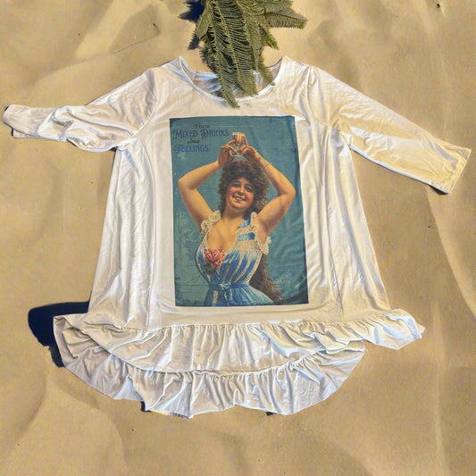 Mixed Drinks About Feelings Vintage T-Shirt