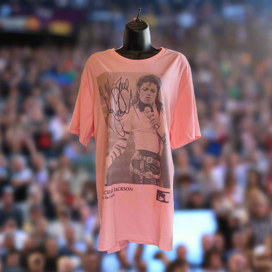 Michael Jackson Live In Concert T-Shirt - Coral Pink